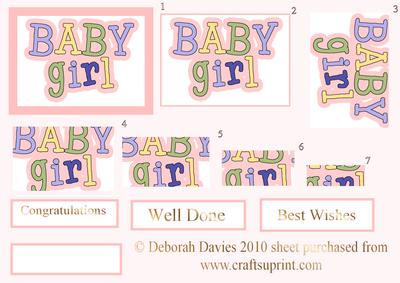 New Baby Girl Text