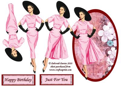 Elegant Lady in Pink