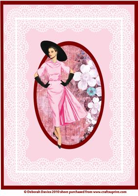Elegant Lady in Pink