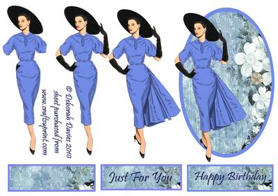 Elegant Ladies in Blue
