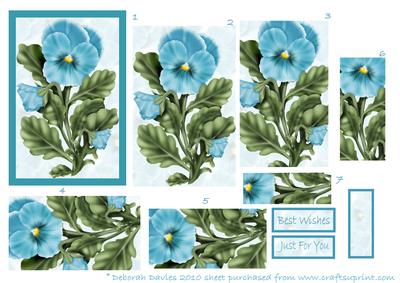 Aqua Pansy Pyramage