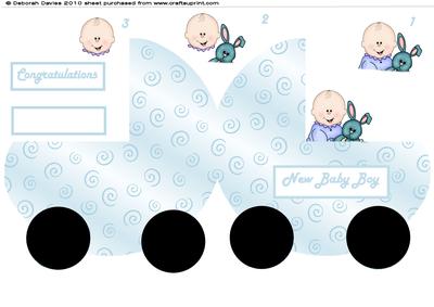 Blue Pram Card