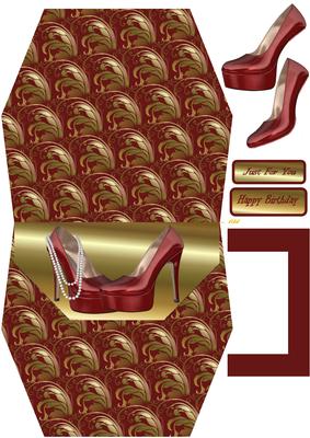 Red Hot Shoes Handbag Card