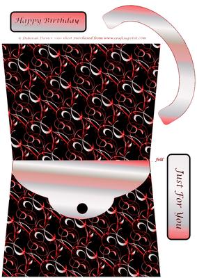 Black, Red & Silver Disco Handbag