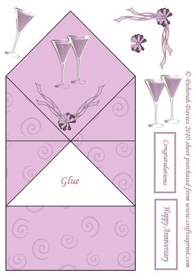Lilac Celebration Diamond Top Card