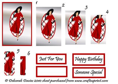 Elegant Lady in Red Pyramage
