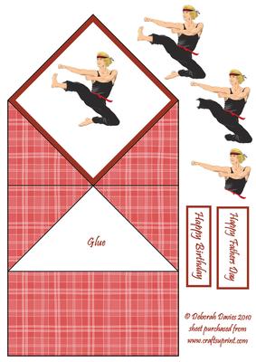 Karate Man Diamond Top Card