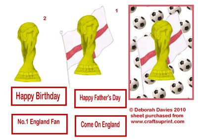 Gold World Cup Decoupage