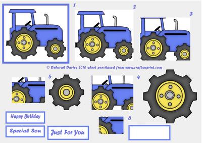 Blue Tractor Pyramage