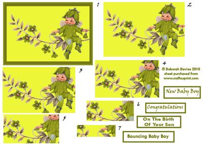 Bouncing Baby Boy in Yellow