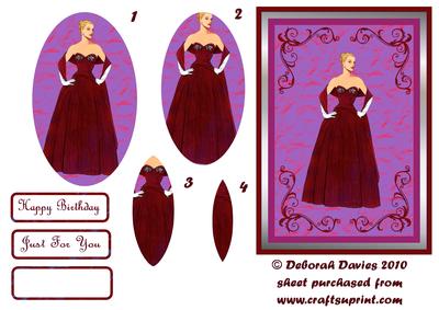Vintage Lady in Plum