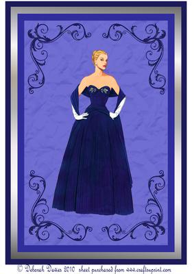 Large Picture in Blue Topper