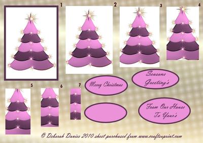 Lilac Sparkling Christmas Tree