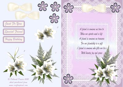 Floral Lilac with Verse