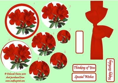 Red Floral Delight Pyramids