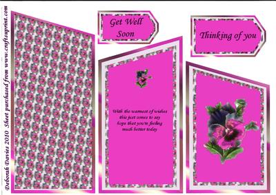 Get Well Pansy in Pink