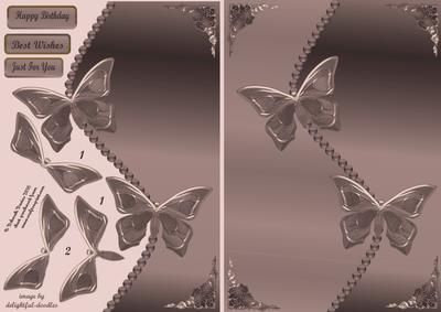 Metalic Butterflies in Coffee