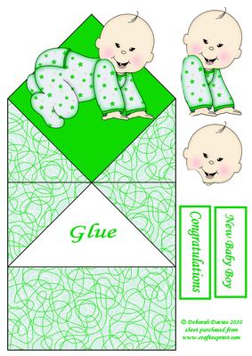 Green Baby Diamond Top Card