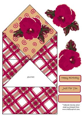 Plum Pansy Diamond Top Card