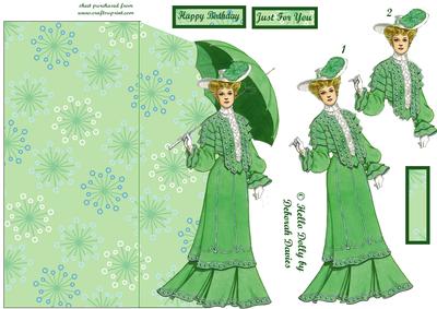 Well Hello Dolly Shaped Card