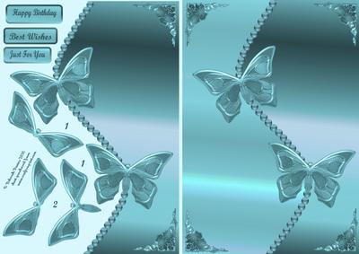 Metalic Jade Butterflies