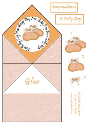 New Baby Boy Diamond Top Card