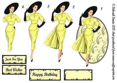 Elegant Lady in Yellow