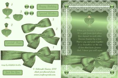 Peppermint Special Mum Verse Card