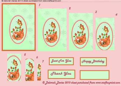 Floral & Butterfly Pyramage