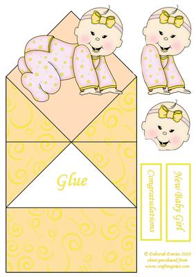 Peach Baby Diamond Top Card