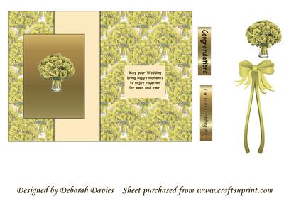 Yellow Rose Wedding Foldback