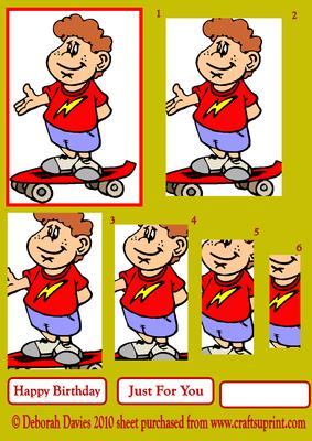 Red Skateboard Kid