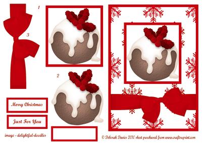 Christmas Pudding in Red