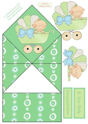 Green Cute Baby Diamond Top
