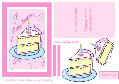 Pink Birthday Spiinner Card