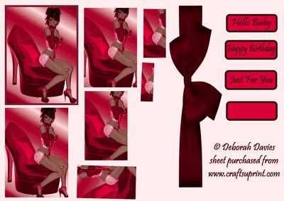 Lady on Red Shoes