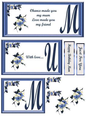 Blossoms for Mum in Blue