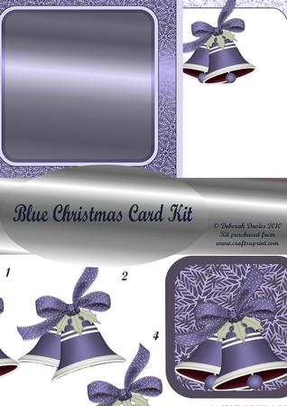 Blue Christmas Card Kit