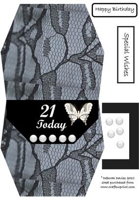 21st Birthday Handbag Card