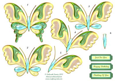 Beautiful Butterfly Decoupage