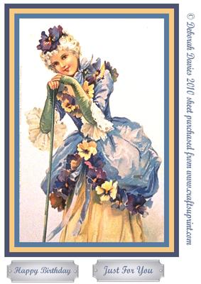 Little Girl Blue Large Topper
