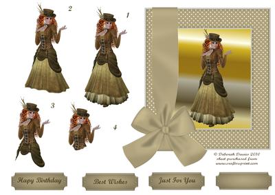 Vintage Lady in Sage