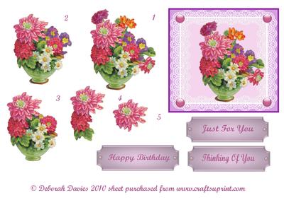 Flowers on Lace Step by Step