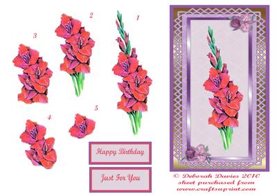 Florals in a Frame Step by Step