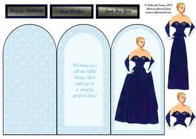 Blue Arch Lady Tri-fold