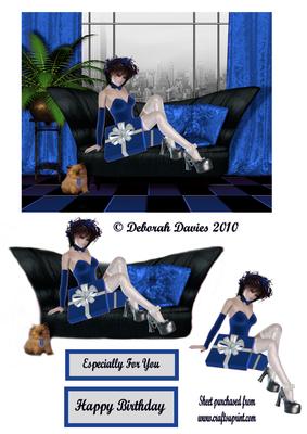 Birthday Present in Blue