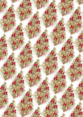 Vintage Christmas Trree Backing
