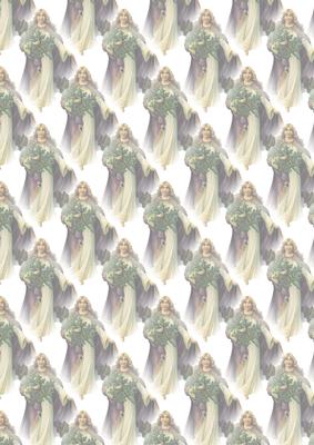 Vintage Christmas Angel Backing