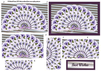 Lilac Pansy Fan Pyramage