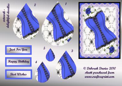 Blue Corset Teardrop Pyramage